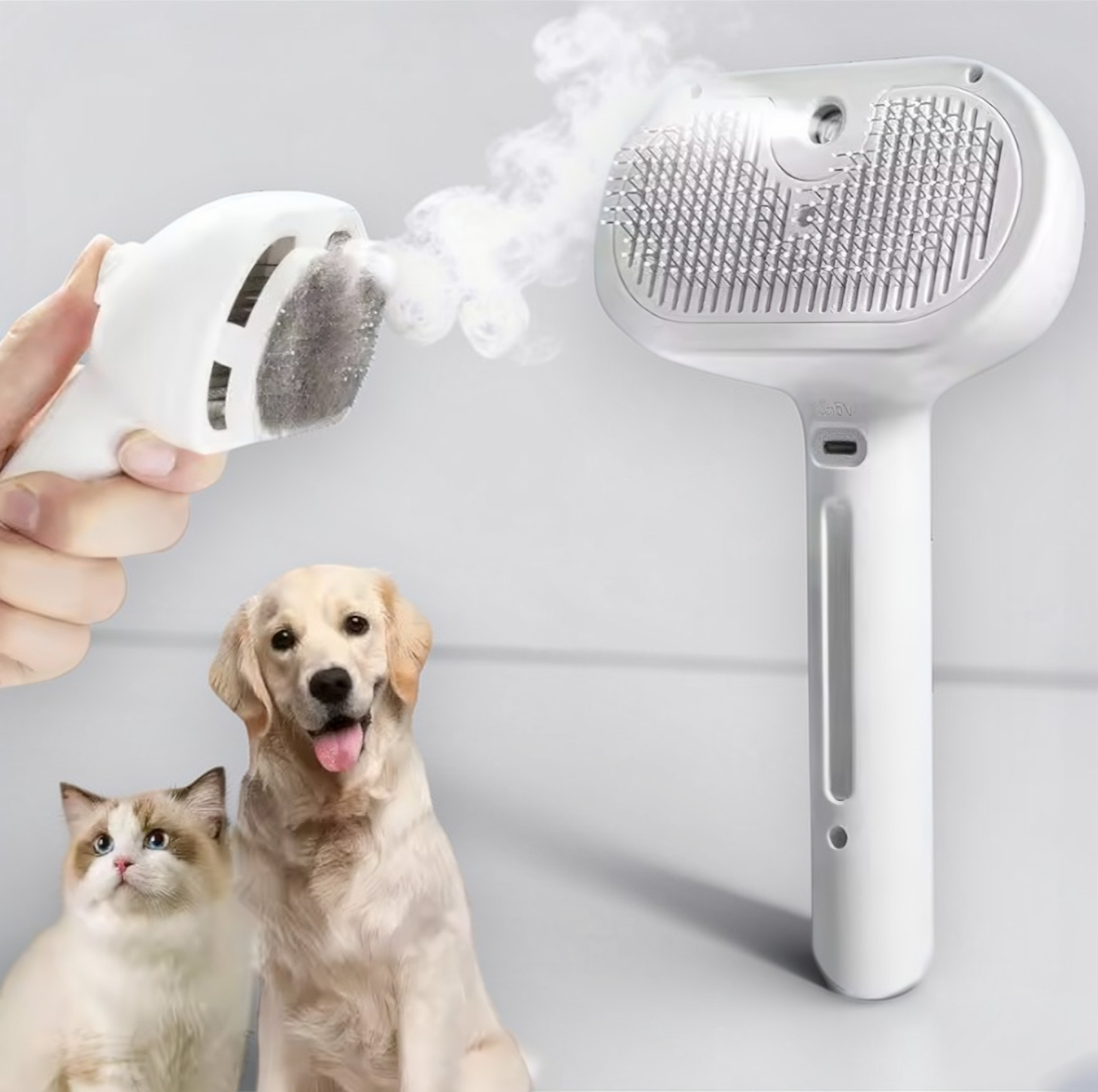 Steam Care Pet Brush