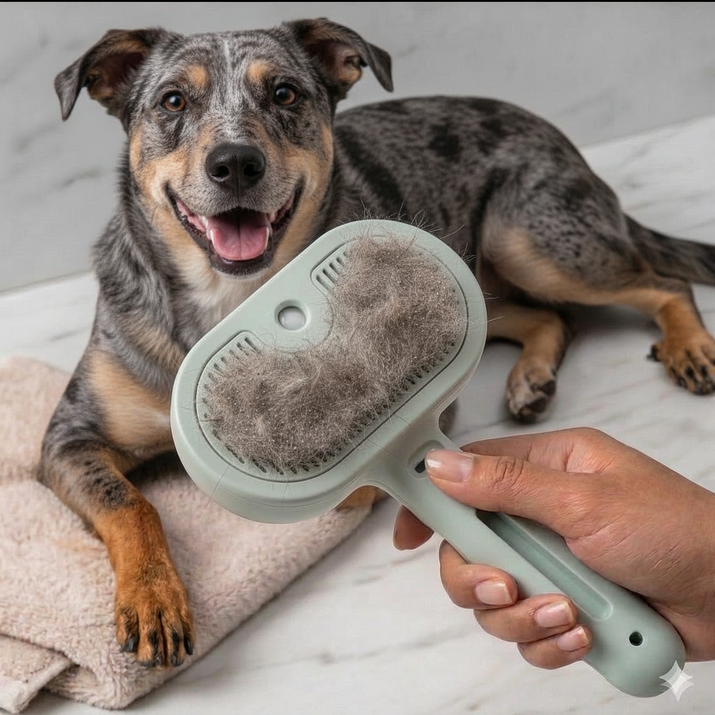 Steam Care Pet Brush