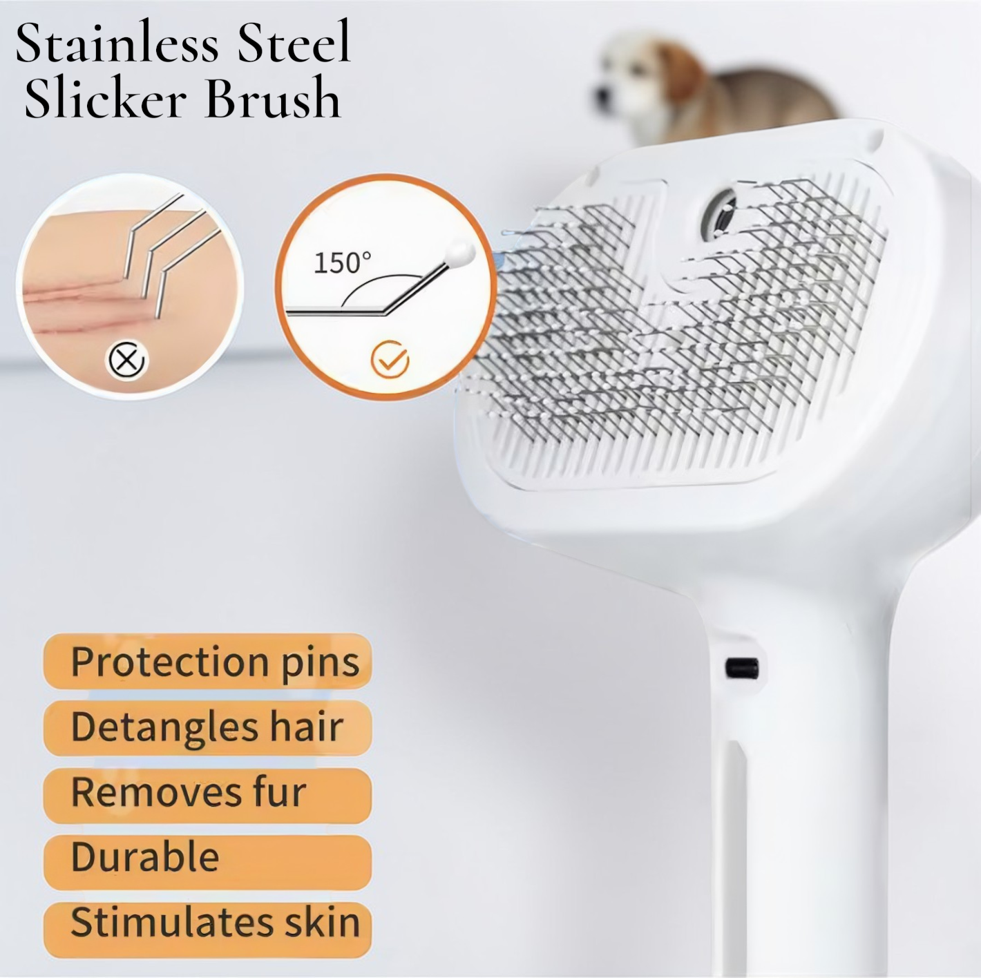 Steam Care Pet Brush